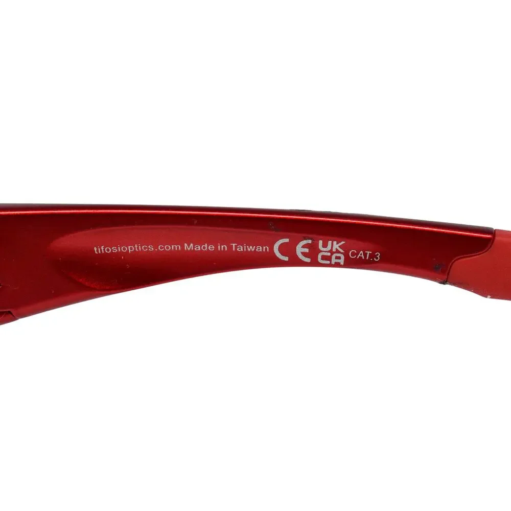 Tifosi Optics Alliant Red/Black Wrap Sunglasses - FAIR CONDITION - READ